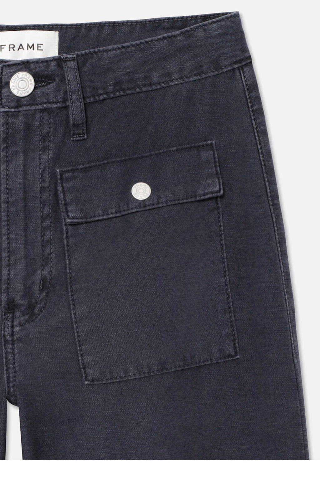 Frame - The 70s Patch Pocket Crop (Washed Navy)