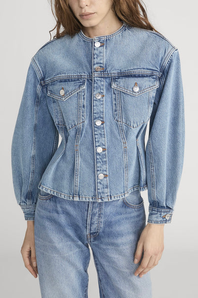 Frame - The Nipped Collarless Jacket (Umbria)