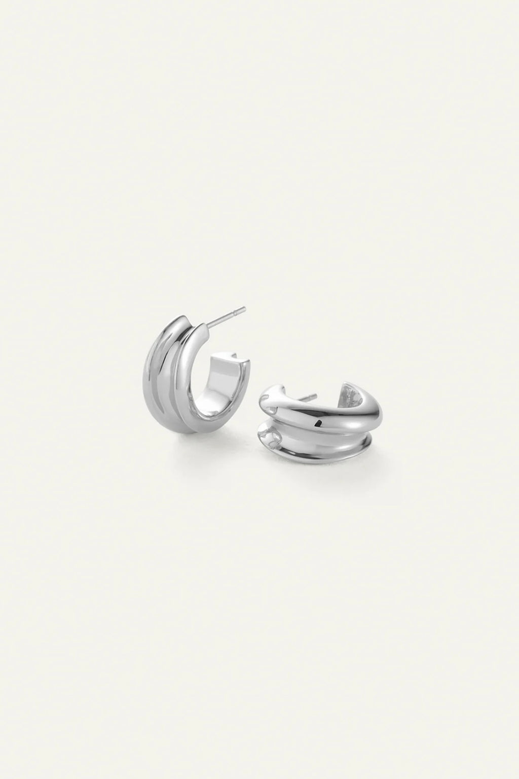 Jenny Bird - Mini Lennon Hoops (silver)