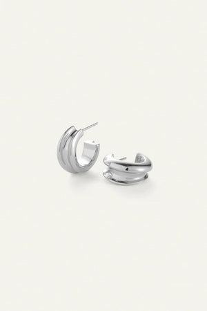 Jenny Bird - Mini Lennon Hoops (silver)
