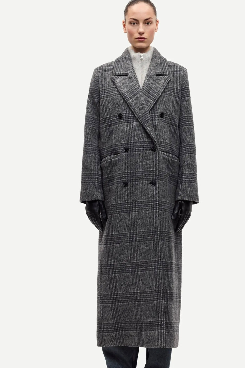 Samsoe Samsoe - Sajilla Coat (Grey Check)