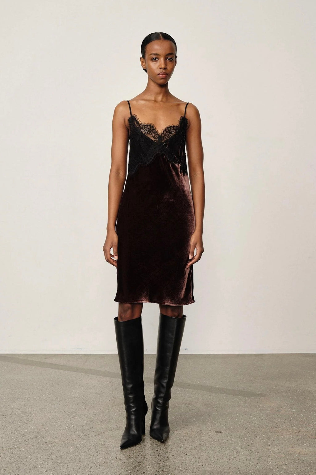 Herskind - Vivian Silk + Velvet Dress