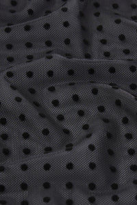 Frame - The Mesh Polka Dot Top (black)