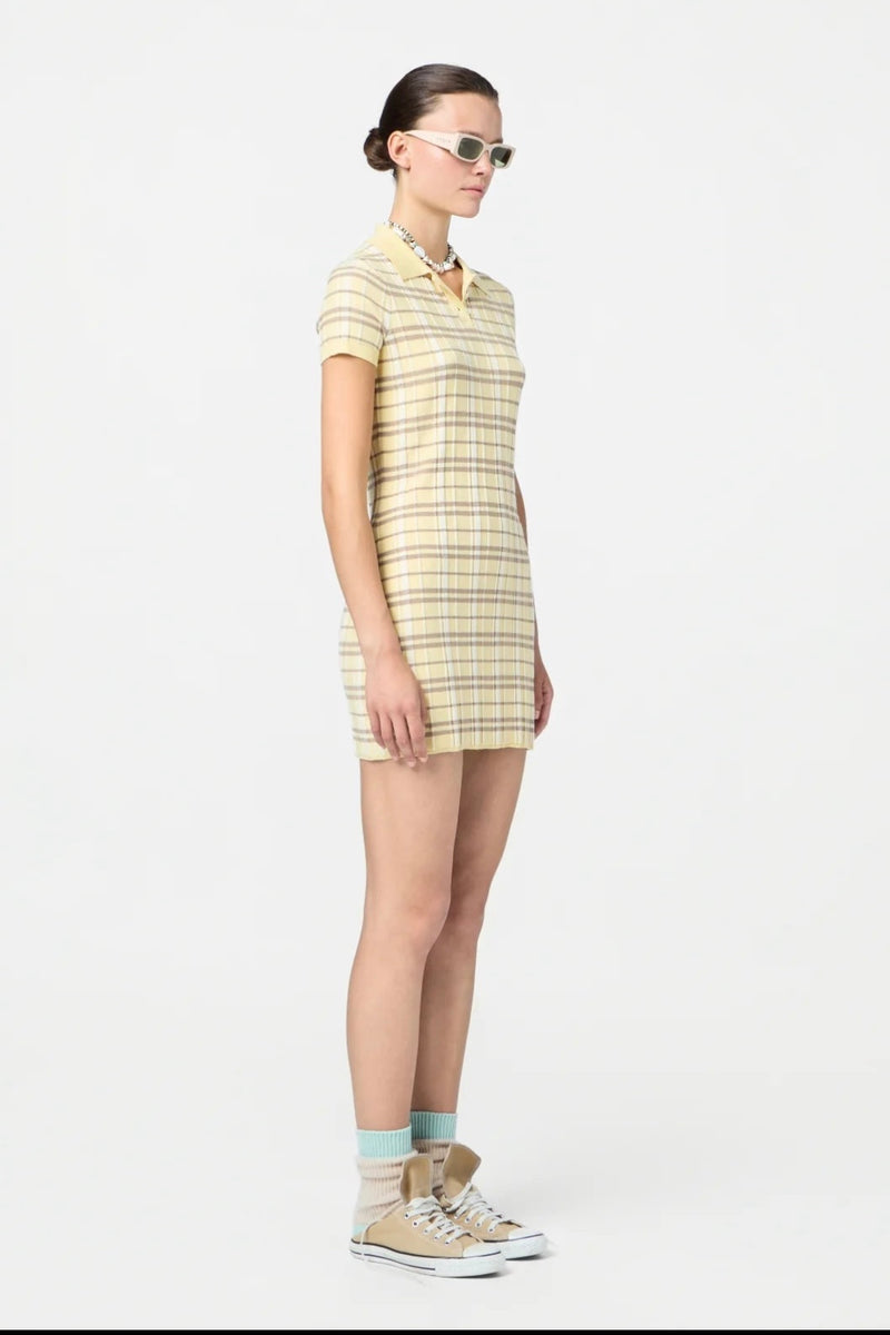 Guest in Residence - Plaid Polo Dress