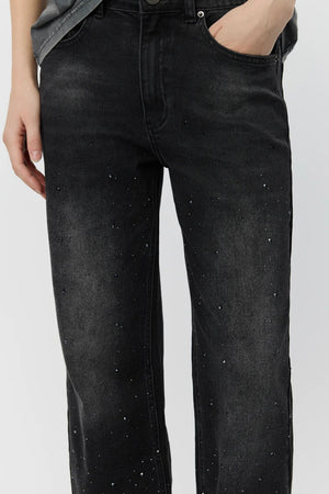 Sofie Schnoor - Paris Jeans (washed black w/gemstones)