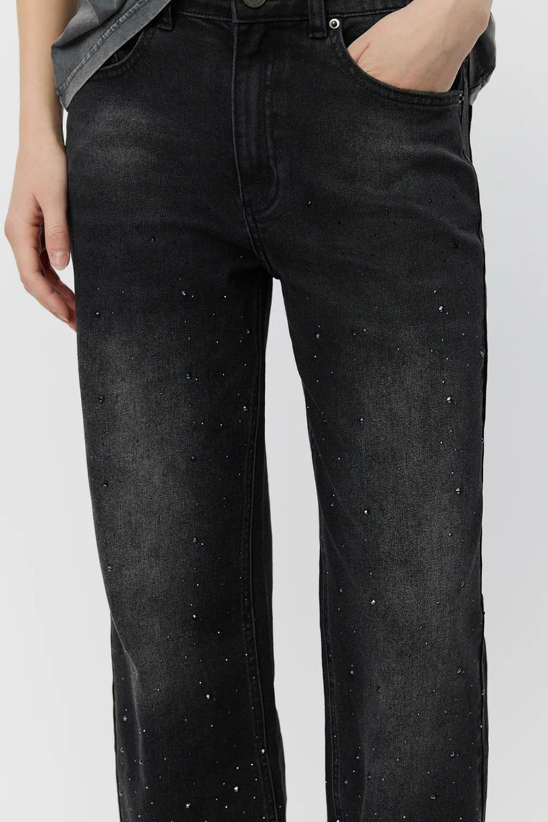 Sofie Schnoor - Paris Jeans (washed black w/gemstones)