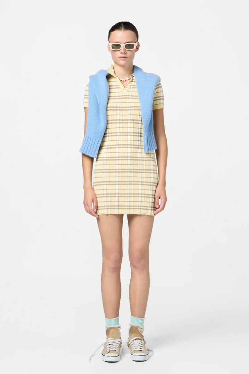 Guest in Residence - Plaid Polo Dress