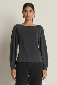 Nation LTD. - Sammy Envelope Neck Tee (vintage black)