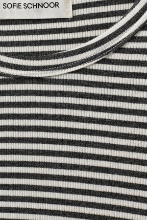 Sofie Schnoor - Petricia Stripe L/S Tee (dark grey striped)