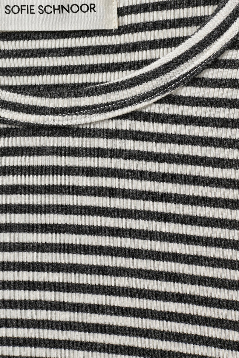 Sofie Schnoor - Petricia Stripe L/S Tee (dark grey striped)