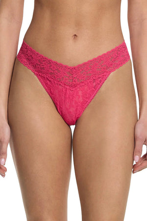 Hanky Panky - Signature Lace Original Rise Thong - Sweet Tart