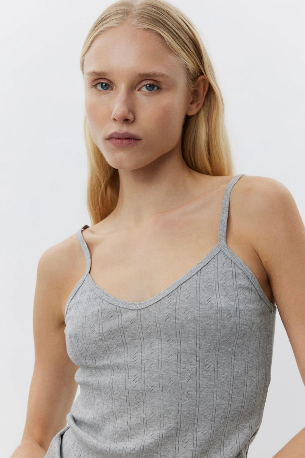 Sofie Schnoor - Strap Top (grey melange)