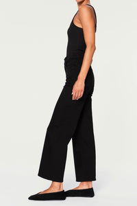 DL1961 - Hepburn Wide Leg  - 27" length (Jet Black)
