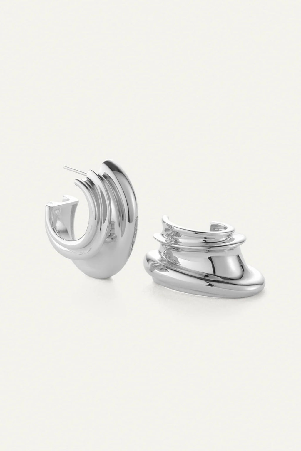 Jenny Bird - Leona Hoops (silver)