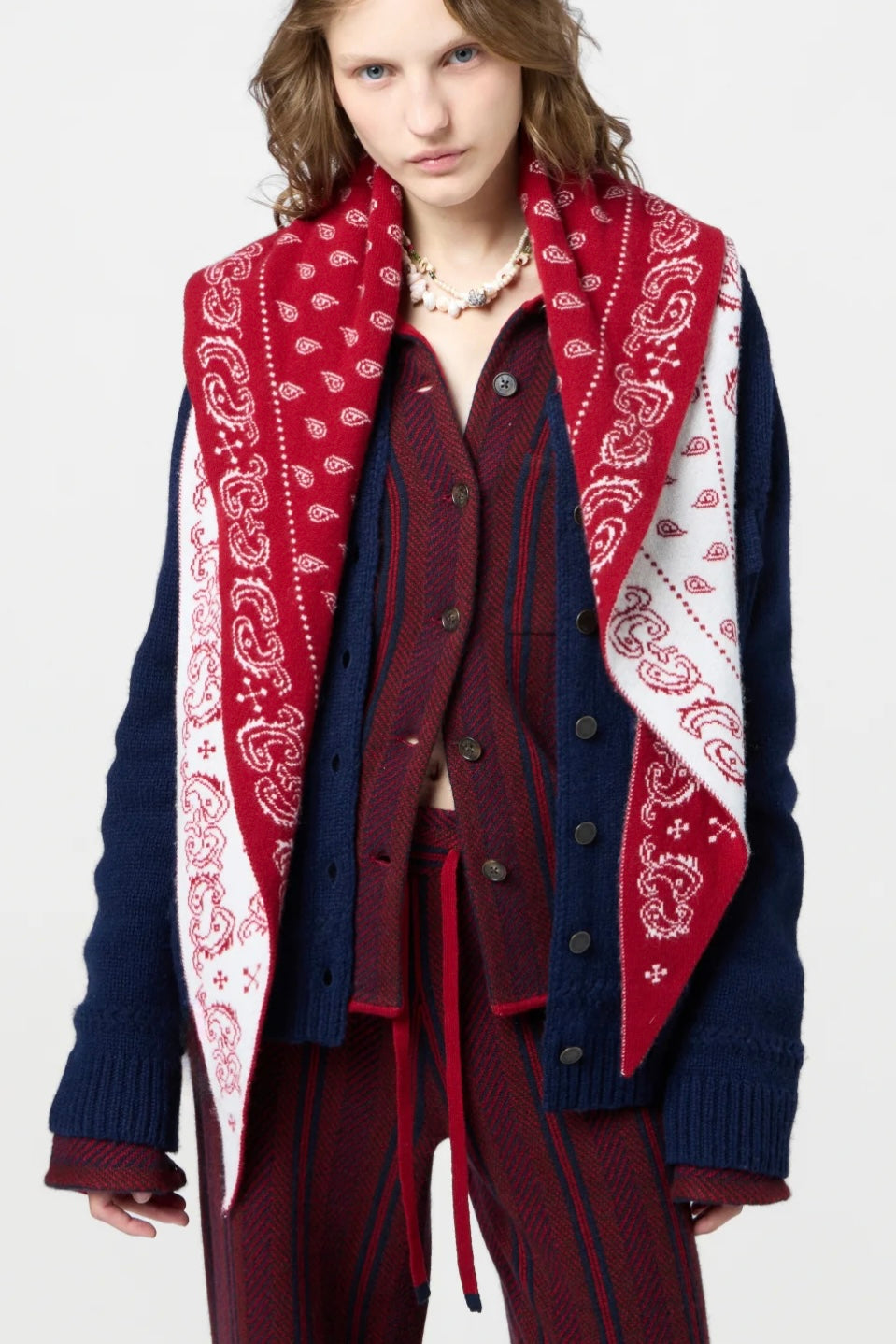 Guest in Residence - The Wild Rag (ruby/cream)