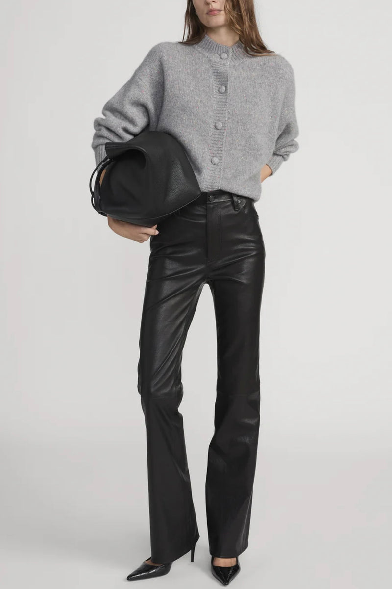 Frame - The Cashmere Fleck Cardi (silver)
