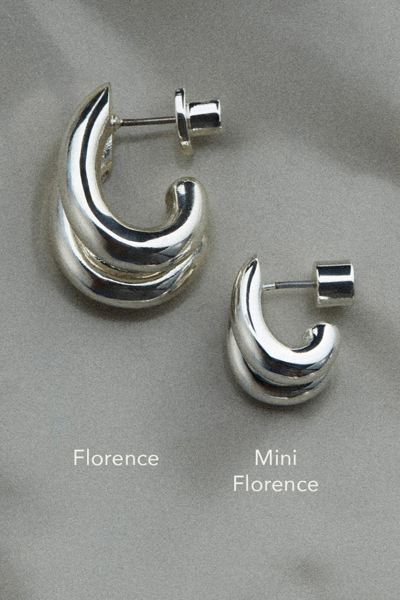 Jenny Bird - Mini Florence Earrings (silver)