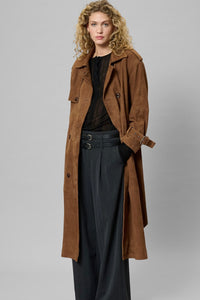 My Essential Wardrobe - TaraMW Suede Trenchcoat