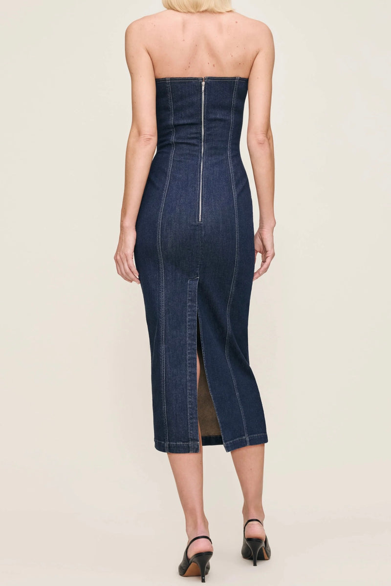 DL1961 - Esme Strapless Midi Dress (Crescent Harbor)