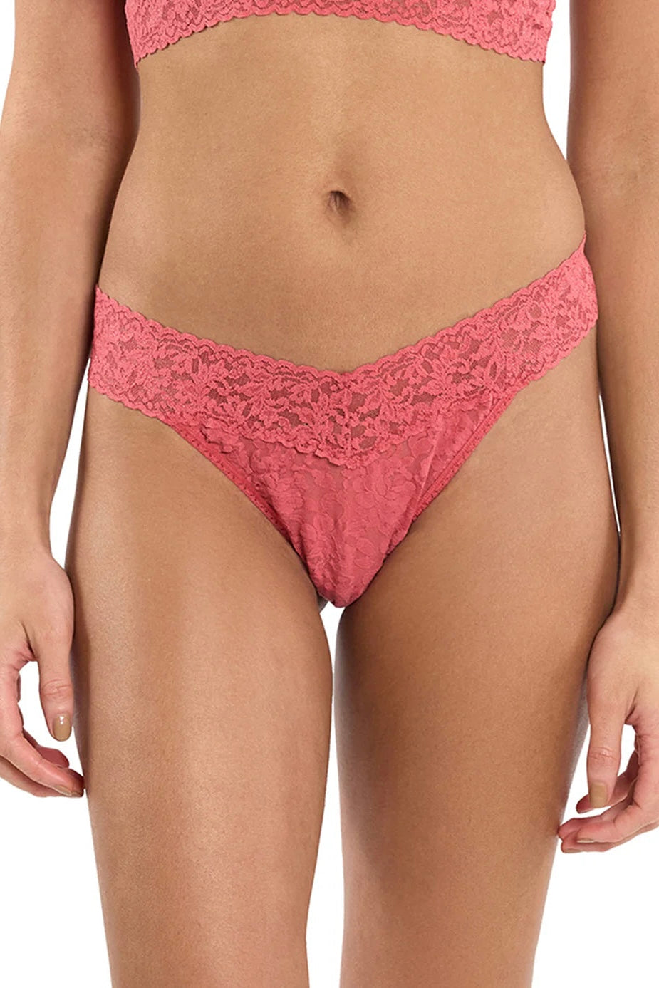 Hanky Panky - Signature Lace Original Rise Thong (Naples Red)