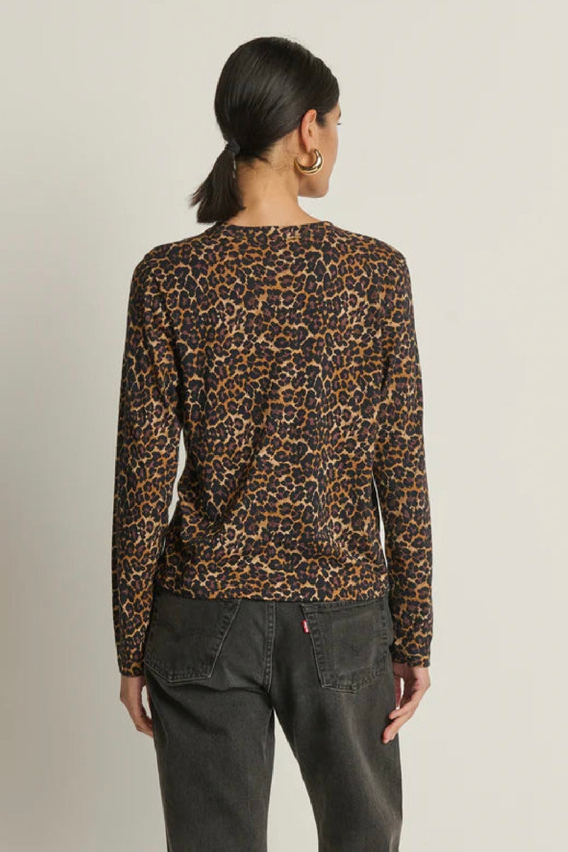 Nation LTD> - Marion Twist Front Tee (winter leopard)