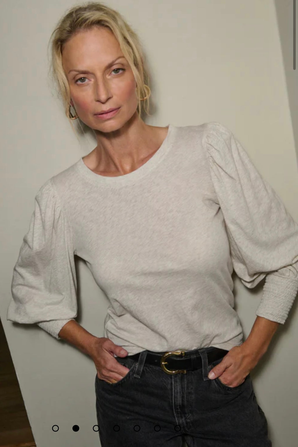 Nation LTD. - Loren Peasant Tee (heather oatmeal)