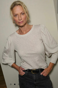 Nation LTD. - Loren Peasant Tee (heather oatmeal)