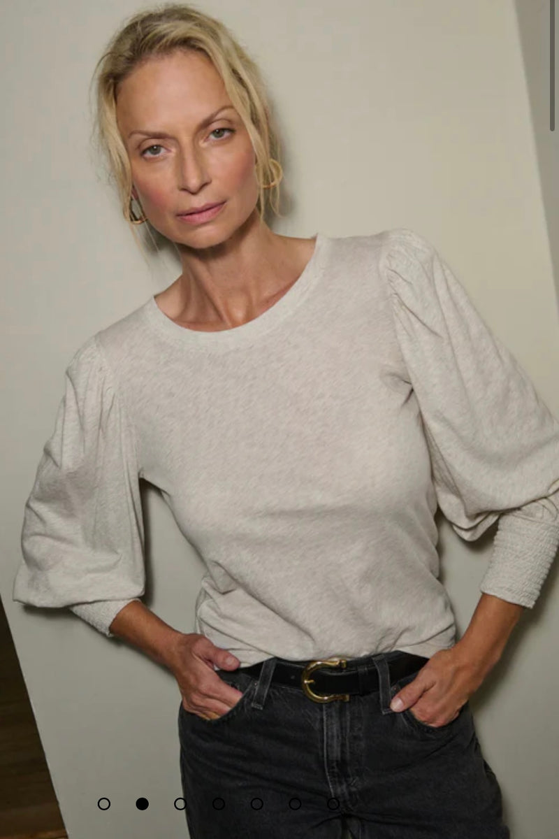 Nation LTD. - Loren Peasant Tee (heather oatmeal)