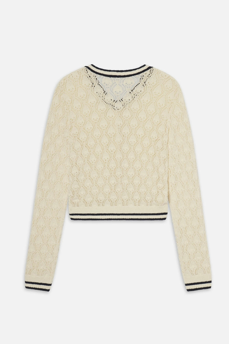 Frame - The Rookie Cardigan (cream multi)