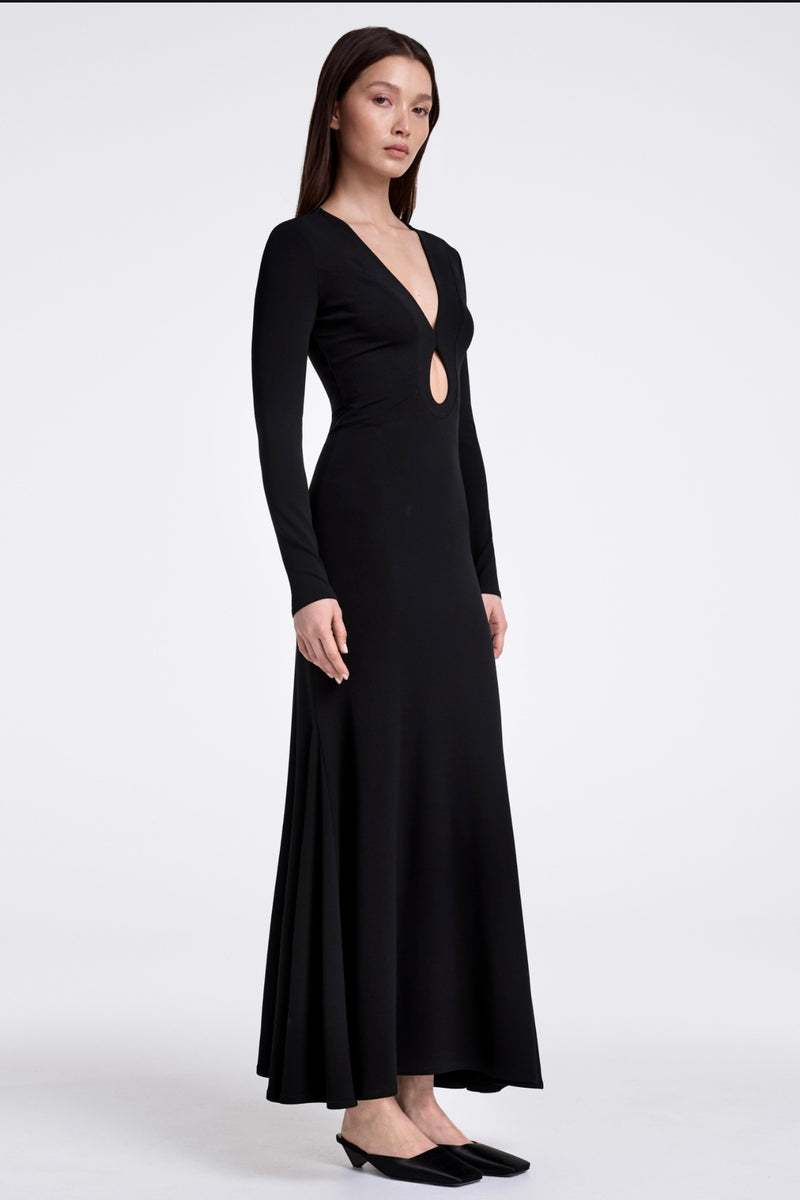 Smythe - Keyhole Maxi Dress (black)