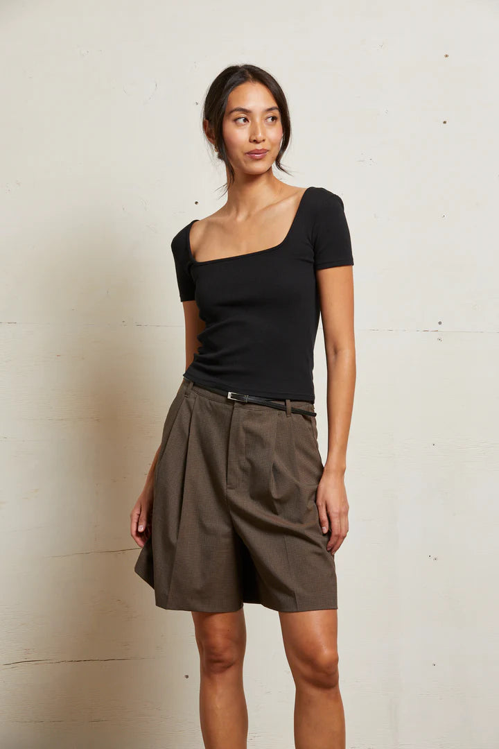 Perfect White Tee - Chloe Luxe Rib Tee