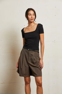 Perfect White Tee - Chloe Luxe Rib Tee