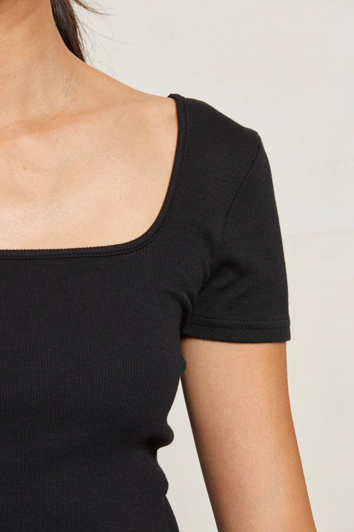 Perfect White Tee - Chloe Luxe Rib Tee