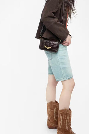 Zadig & Voltaire - Le Zazi Embossed Croco Bag (wood)