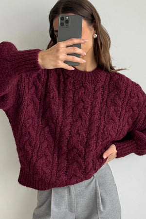 Charli - Mara Sweater (bordeaux)