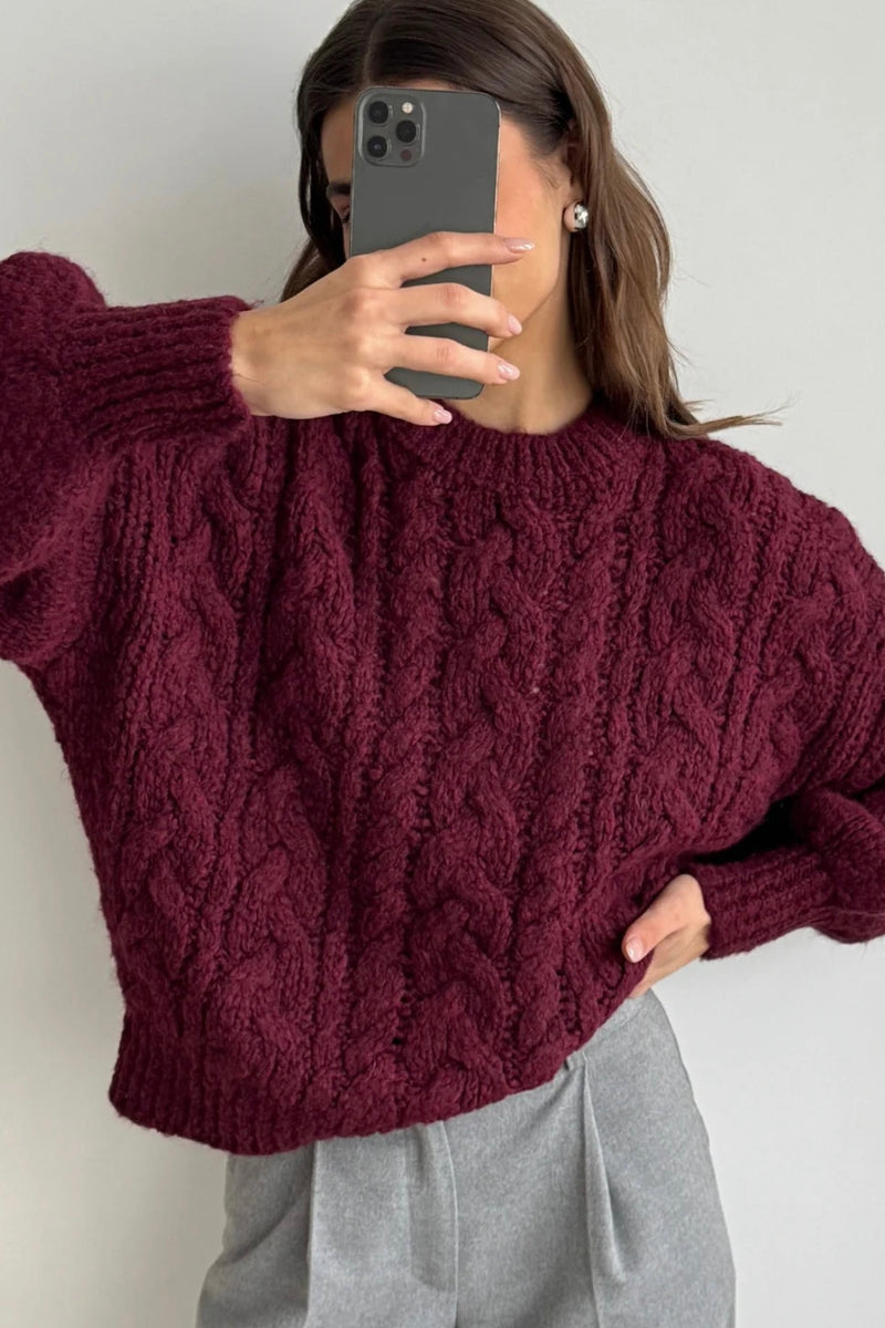 Charli - Mara Sweater (bordeaux)