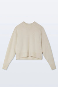 White + Warren - Cashmere blend Luxe Fringe Crew
