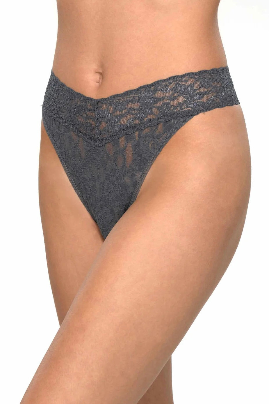 Hanky Panky - Signature Lace Original Rise Thong (Granite)