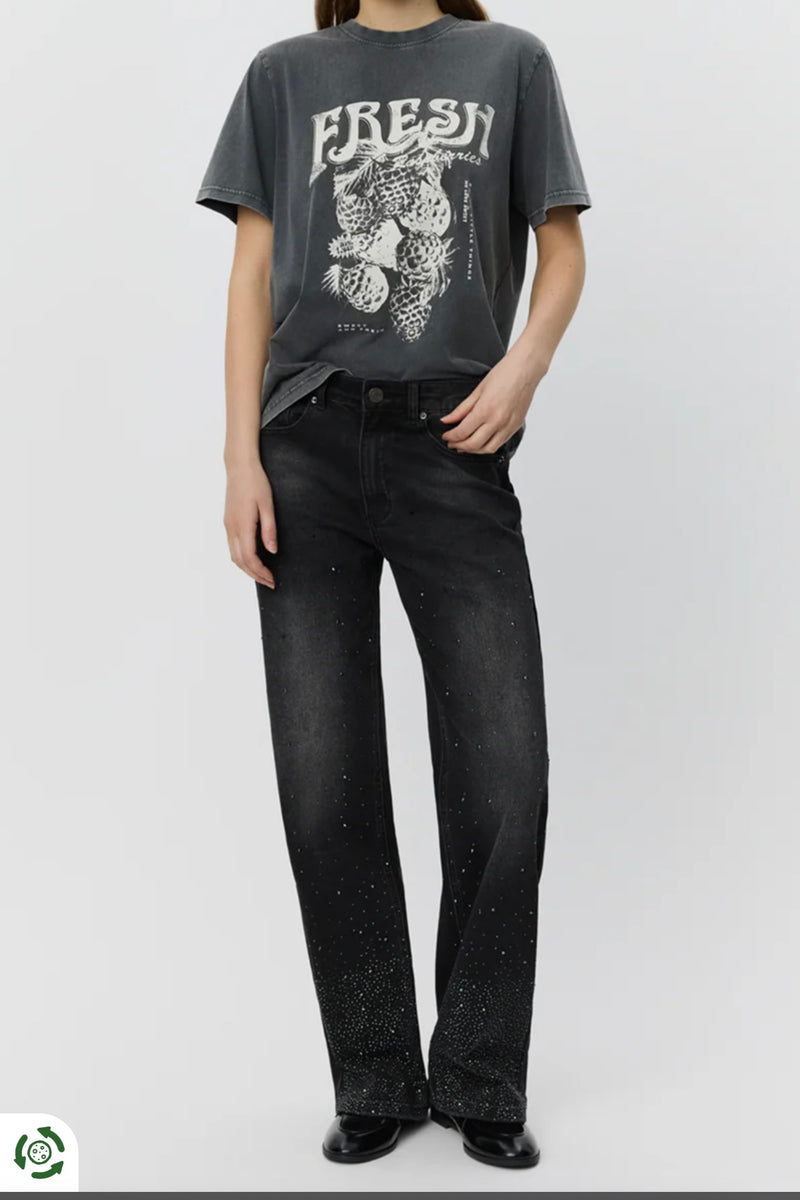 Sofie Schnoor - Paris Jeans (washed black w/gemstones)