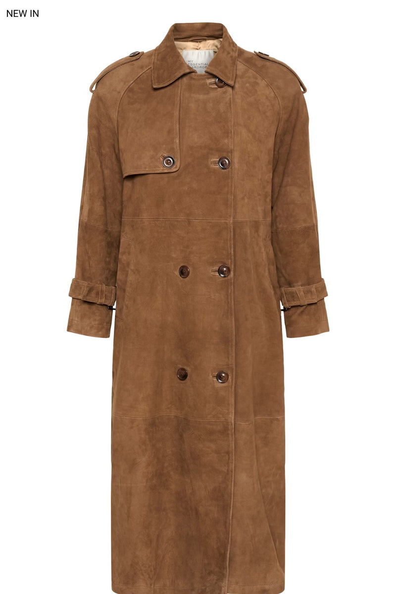 My Essential Wardrobe - TaraMW Suede Trenchcoat