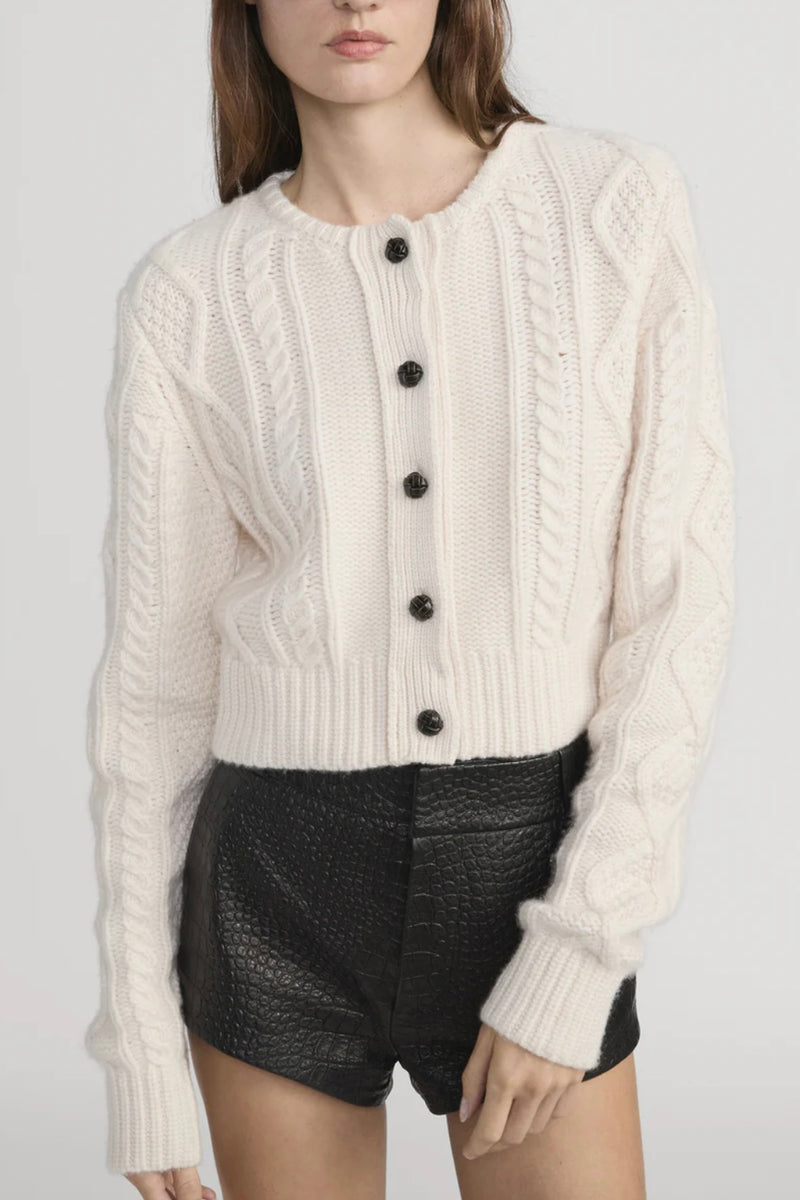 Frame - The Cable Knit Cashmere Cardi