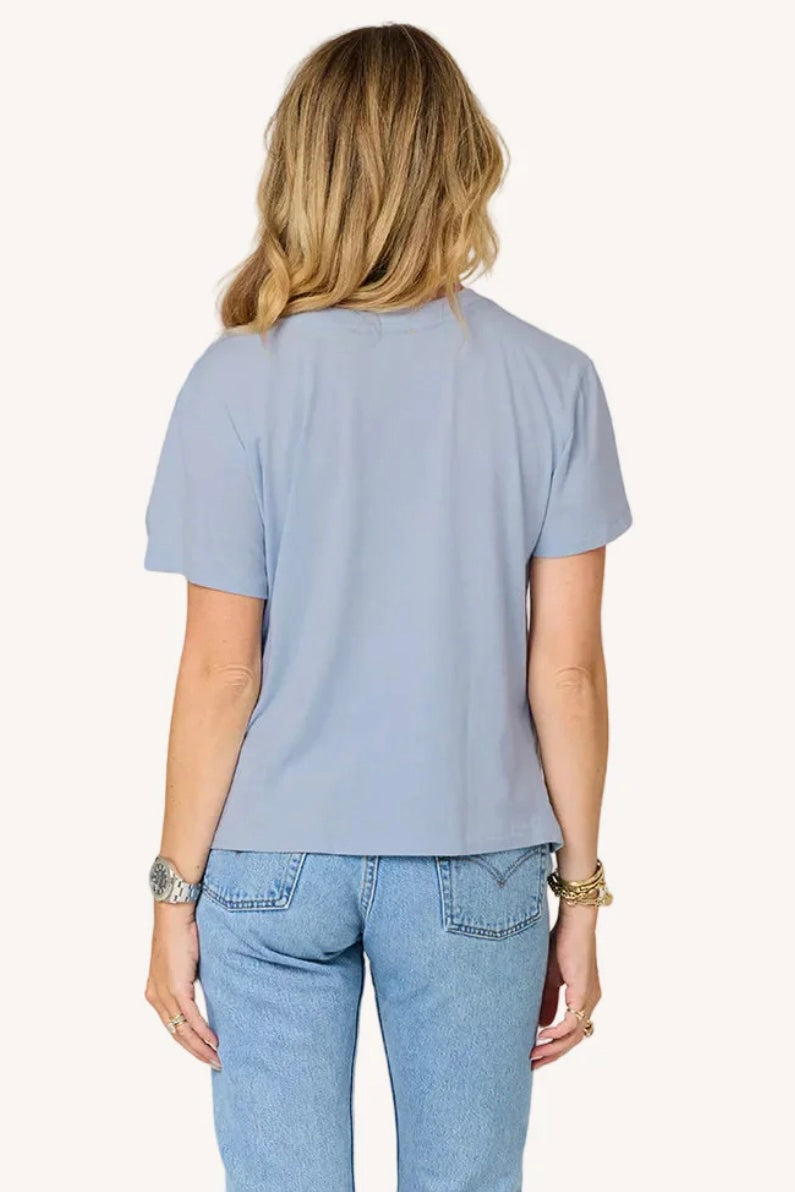 Kerri Rosenthal - Suke Imperfect Heart Tee (french blue-latte)