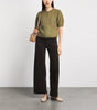 Frame - The Cashmere Airy Cardi (deep olive)
