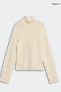 Guest in Residence - Cropped Cable Turtleneck