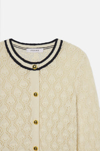 Frame - The Rookie Cardigan (cream multi)