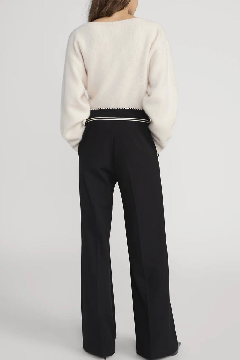 Frame - The Prim Slim Palazzo Trouser (black)