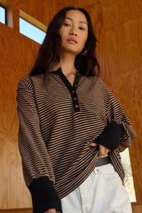 Nation LTD. - Victoria Henley (mini cocoa stripe)
