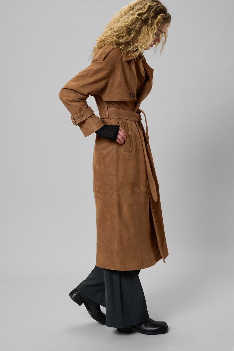 My Essential Wardrobe - TaraMW Suede Trenchcoat