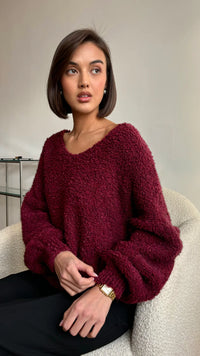 Charli - Jenny Sweater (bordeaux)