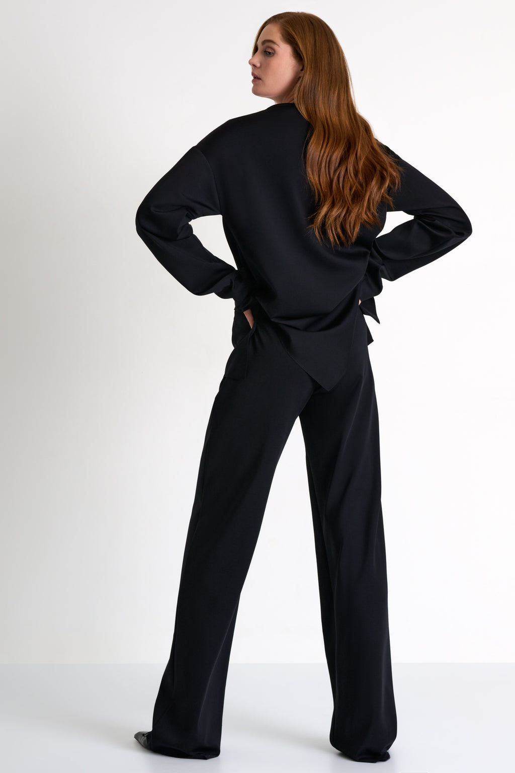 SHAN - Sofia Tailored Wide-Leg Pants (Black 52567-52)